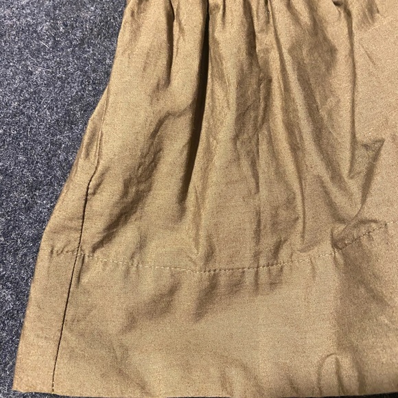 Maeve mini skirt, army green. Belted. Lined. - Picture 5 of 5